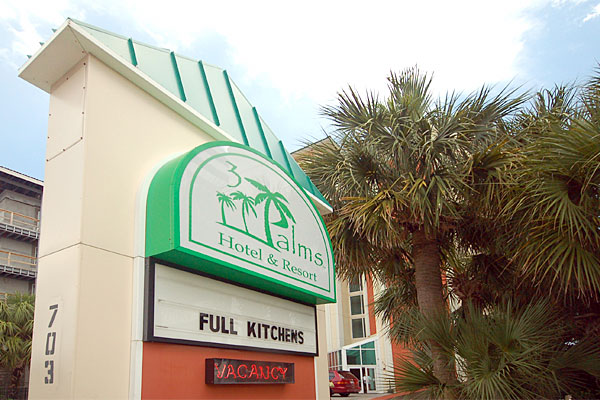 3 Palms Hotel at 703 South Ocean Boulevard